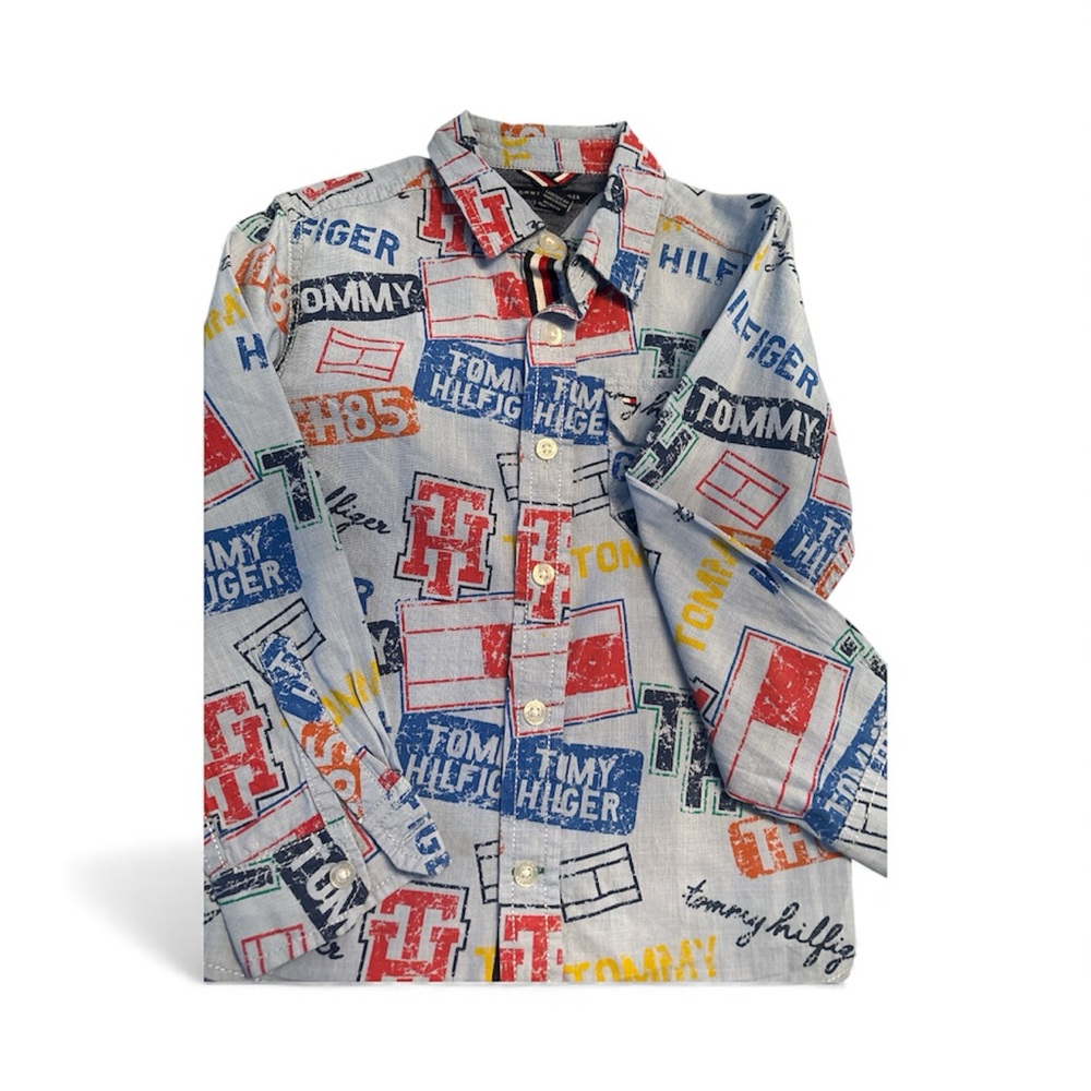 Tommy Hilfiger Kids Multicolor Graphic Button Down Shirt